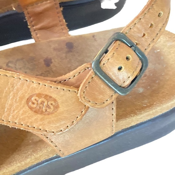 SAS Tripad Comfort Tan Strappy Huggy All Day Sandals Sz 10N - Picture 6 of 12